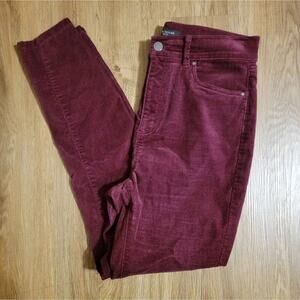 Women Petite Ann Taylor Maroon Skinny pants size 4